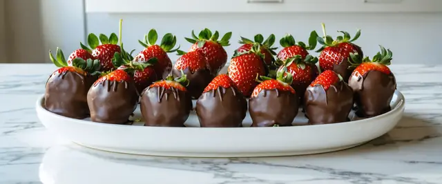 2-Ingredient Chocolate Covered Strawberries