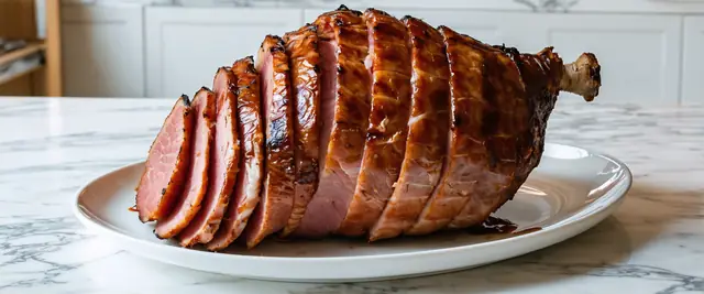 3-Ingredient Baked Ham with Maple Glaze