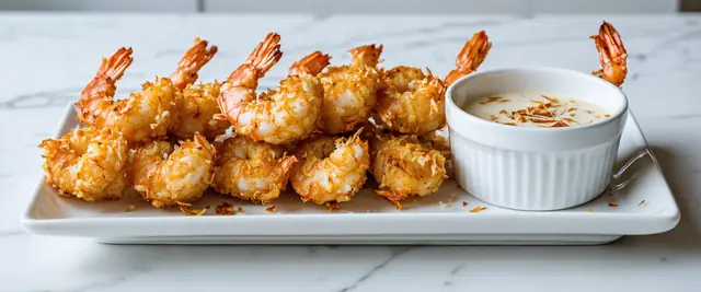 3-Ingredient Crispy Coconut Shrimp