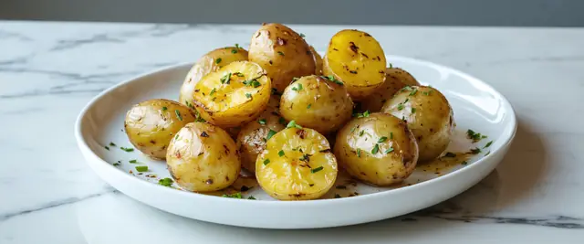 3-Ingredient Crispy Garlic Roasted Potatoes
