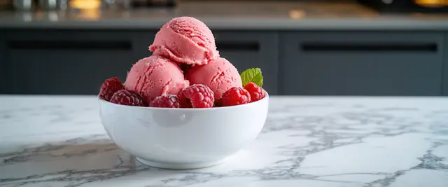 3-Ingredient Elegant Raspberry Sorbet