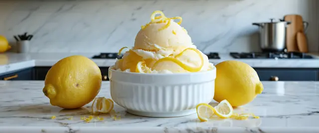 3-Ingredient Refreshing Lemon Sorbet