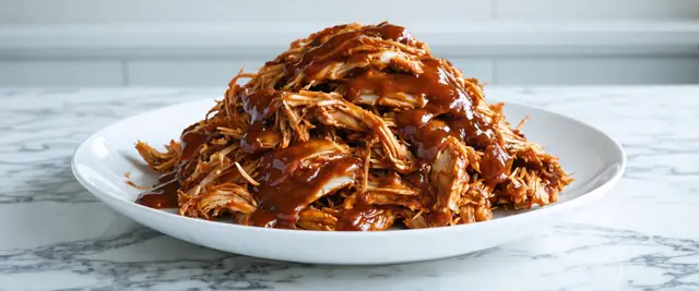3-Ingredient Sizzling BBQ Pulled Chicken