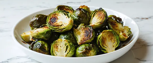 3-Ingredient Sticky Balsamic Brussels Sprouts