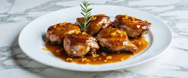 3-Ingredient Tangy Orange Glazed Chicken