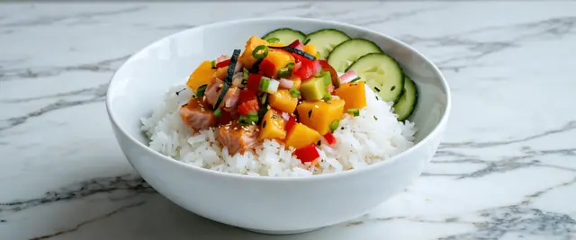 Ahi Poke Bowls with Mango Salsa