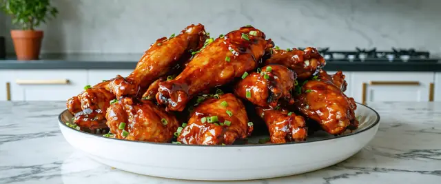 Air-Fried BBQ Chicken Wings with Smoky Flavor