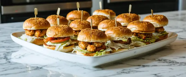 Air-Fried Cajun Shrimp Po' Boy Sliders with Remoulade Sauce