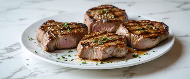 Air-Fried Dijon Mustard Pork Chops with Herb Seasoning