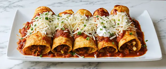 Air-Fried Enchiladas with Beef and Cheese