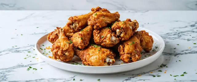 Air-Fried Lemon Pepper Chicken Drumettes with Lemon Zest