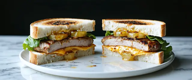 Air-Fried Teriyaki Pineapple Turkey Burgers With Teriyaki Glaze