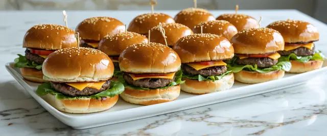 Air-Fried Venison Burger Sliders with Gouda