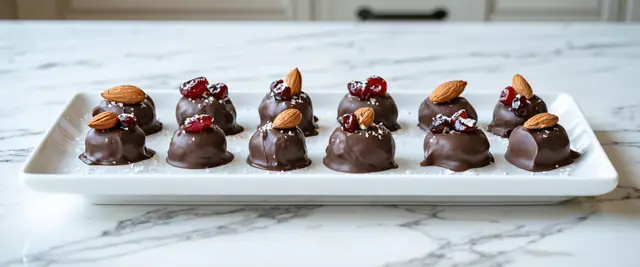 Almond Cherry Chocolate Bites