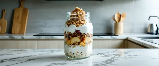 Apple Crisp Overnight Oat Delight