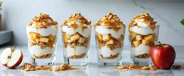 Apple Crisp Parfaits with Granola