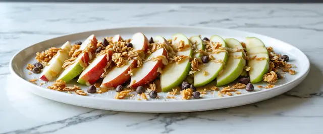 Apple Nachos With Almond Butter and Granola