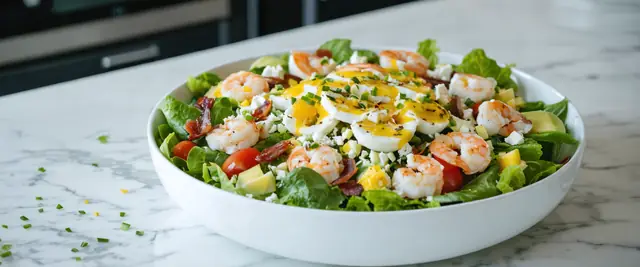 Shrimp Cobb Salad with Creamy Lime Vinaigrette