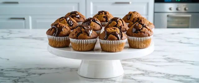 Avocado Chocolate Muffins with Espresso Infusion