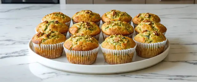 Avocado Zucchini Muffins