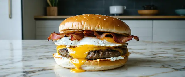 Bacon Egg and Cheese Smashburger