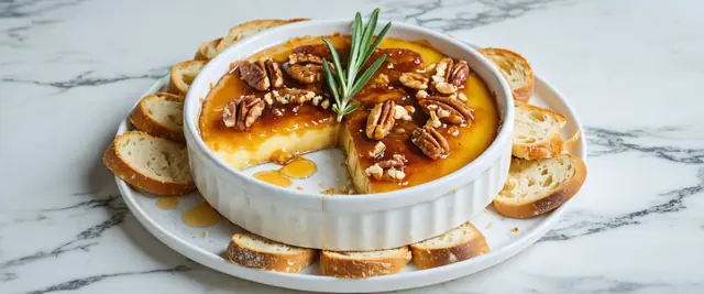 Baked Brie with Jam and Nuts