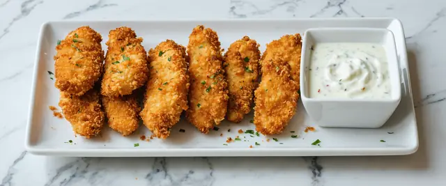 Baked Chicken Fingers with Ranch