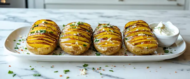 Baked Hasselback Potatoes
