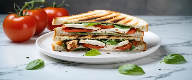 Balsamic Chicken and Mozzarella Panini
