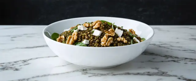 Balsamic Lentil and Walnut Salad
