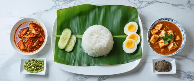 Banana Leaf Rice (Nasi Daun Pisang)