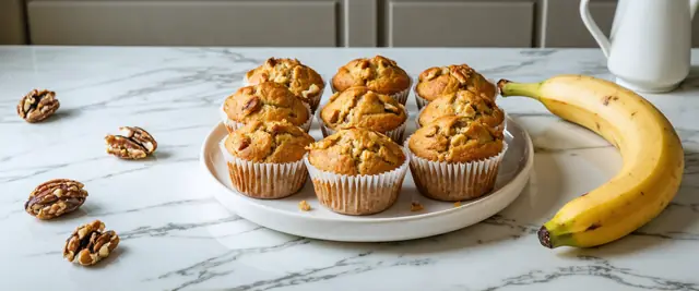 Banana Nut Protein Muffins