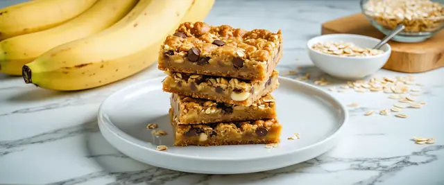 Banana Oatmeal Breakfast Bars