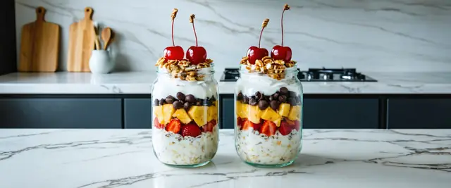 Banana Split Overnight Oat Bowl