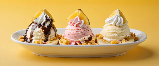 Banana Split Sundae