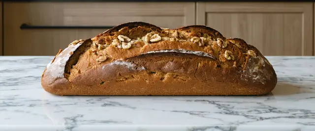 Banana Walnut Flaxseed Bread