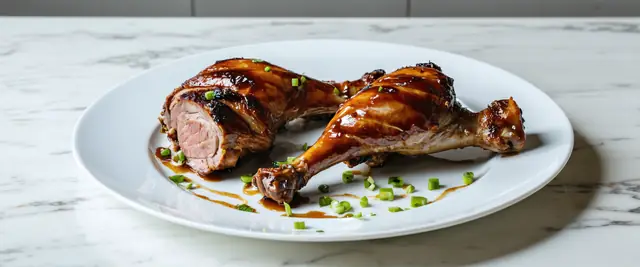 Barbecue Bourbon Glazed Turkey Legs