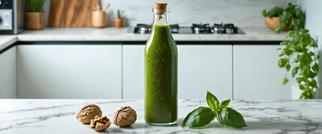 Basil Walnut Balsamic Dressing