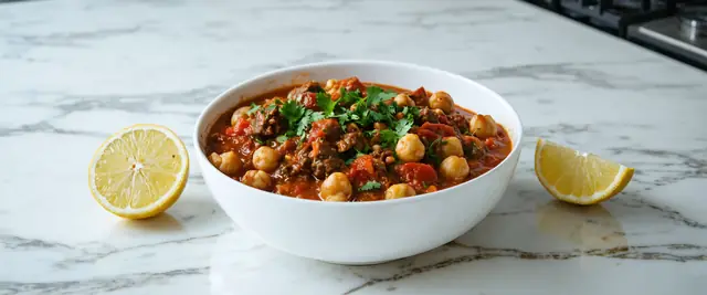 Beef and Chickpea Fusion with Smoky Paprika and Fresh Parsley