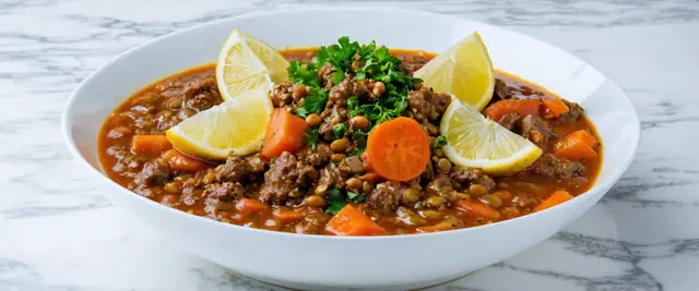 Beef and Lentil Comfort with Cumin and Coriander