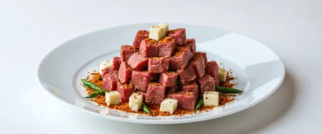 Beef Tartare with Spices (Gored Gored)
