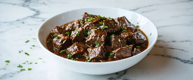 Beef with Tkemali Sauce (Khortsis Tkemali)