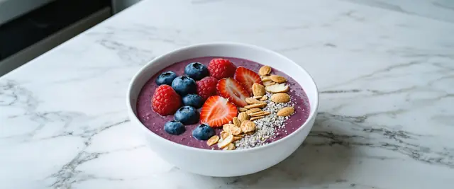 Berry Blast Smoothie Bowls with Chia Seeds