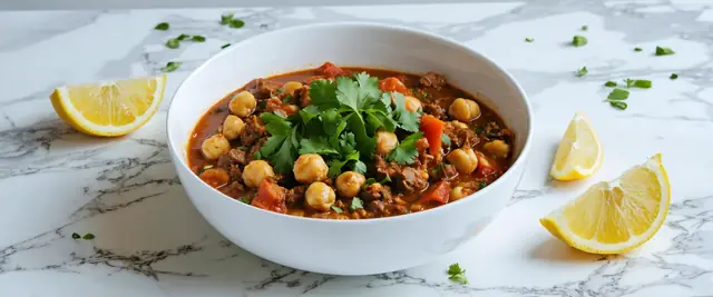 Bison and Chickpea Fusion with Coriander and Smoked Paprika