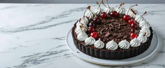 Black Forest Cherry Chocolate Tart