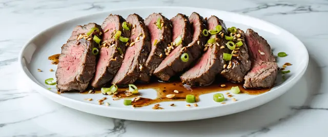 Black Garlic and Soy Marinated Flank Steak