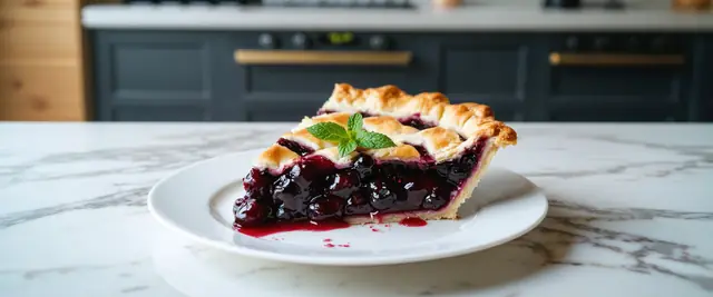 Blackberry Mint Julep Pie