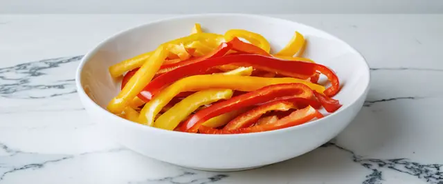 Blanched Bell Peppers