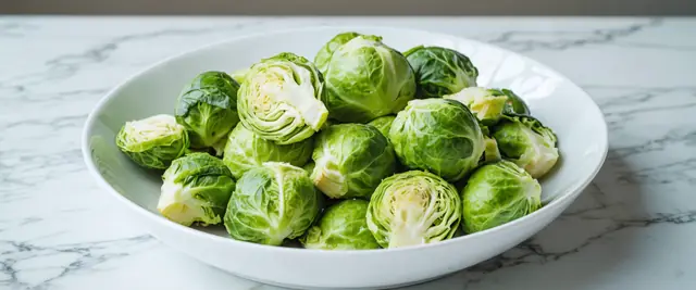 Blanched Brussels Sprouts