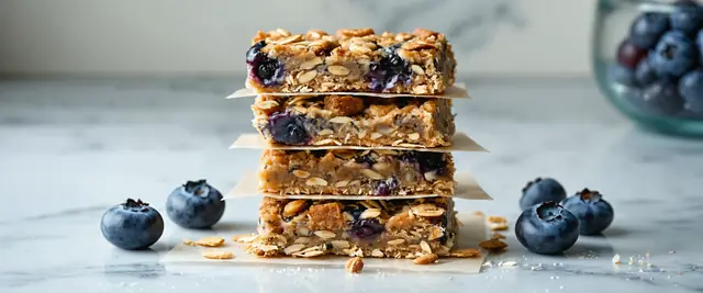 Blueberry Chia Seed Protein Bars